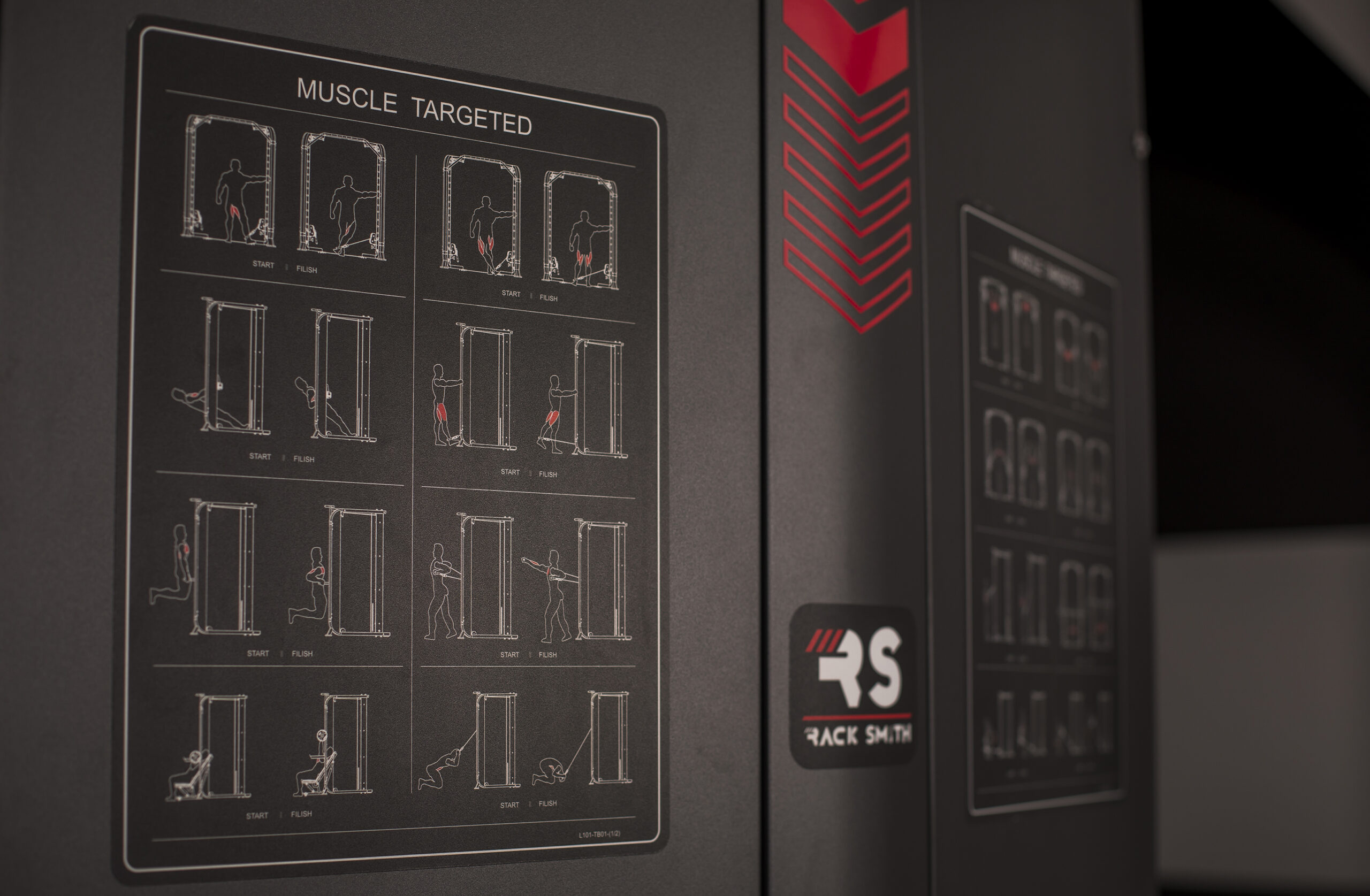 Tabla de ejercicios de Rack Smith G160