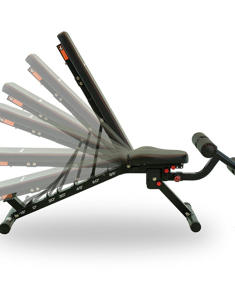 Posiciones de la Adjustable Weight Bench G322